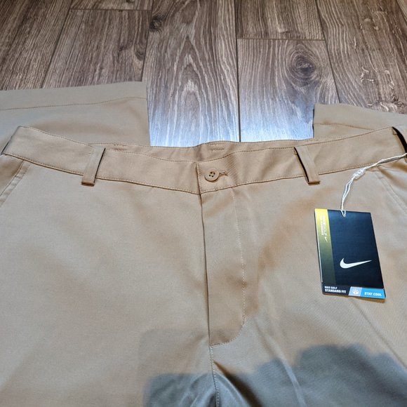 NWT Men (W34 x 32) - NIKE GOLF Dri-Fit Khaki Pants - Picture 4 of 8